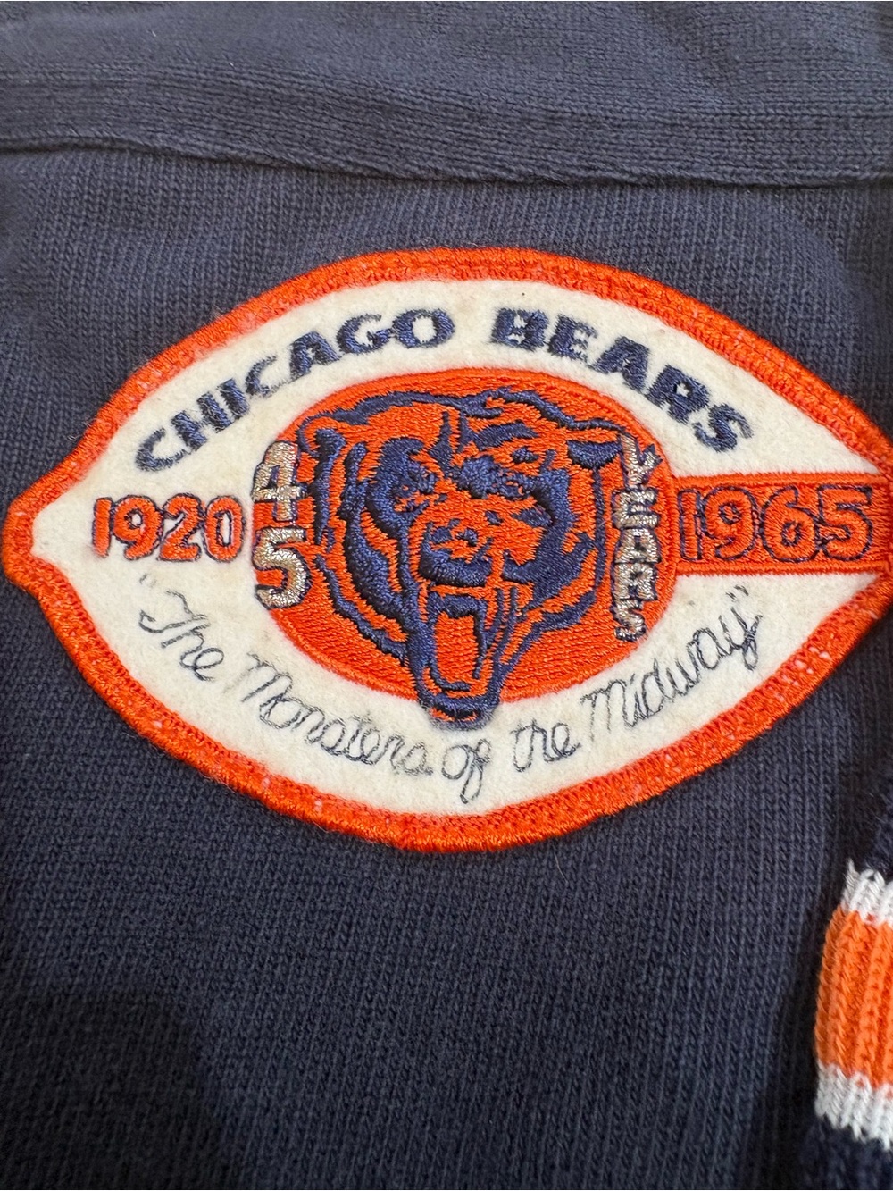 Vintage Chicago Bears #40 Throwbacks Jersey Shirt Made USA XL NFL Long Sleeve - Picture 2 of 16
